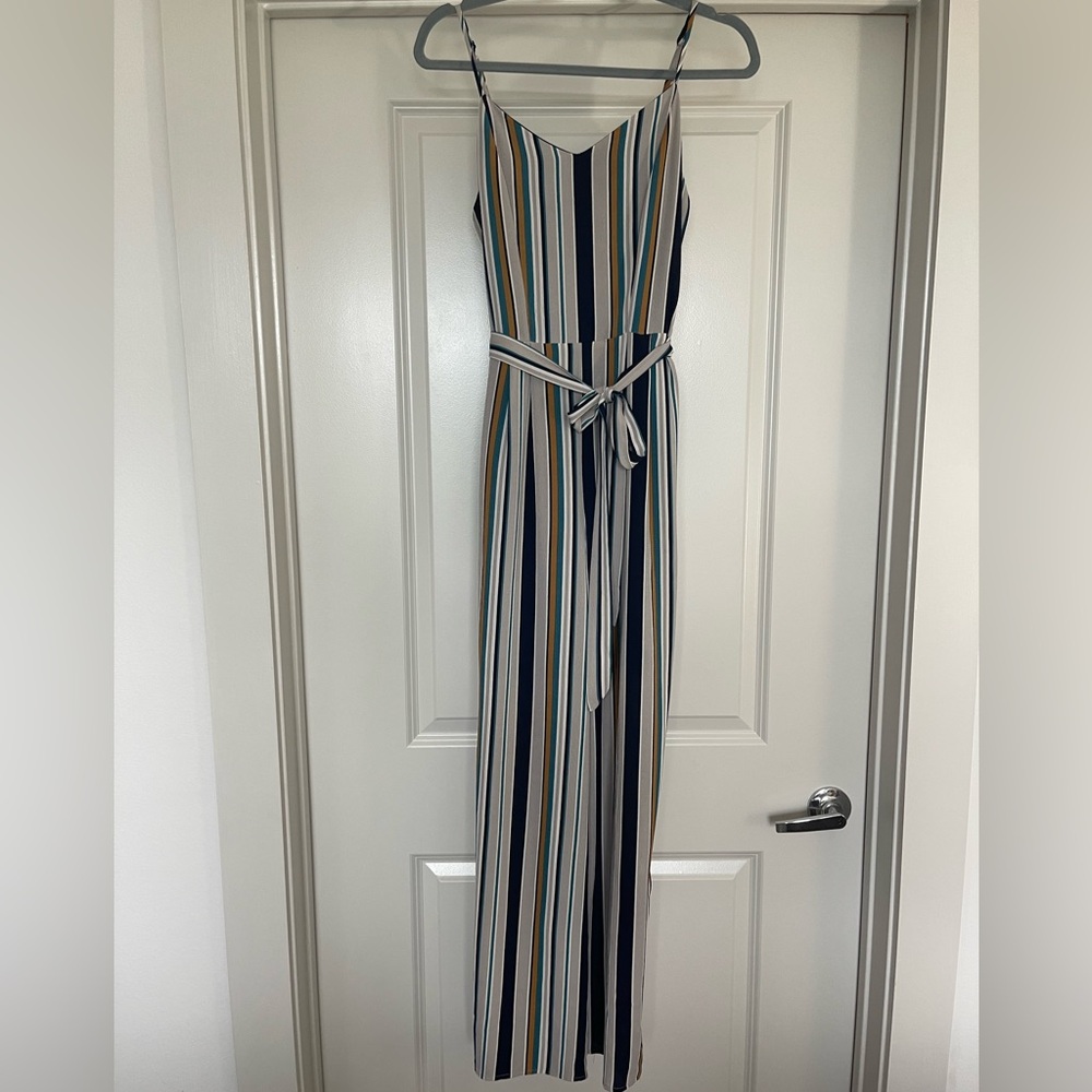 MONTEAU- Stripped Multicolored Jumpsuit